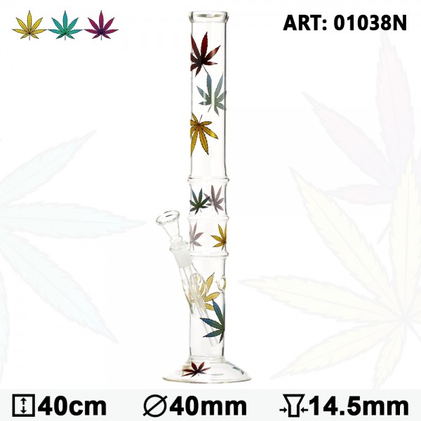 Skleněný bong Multi Leaf (L)