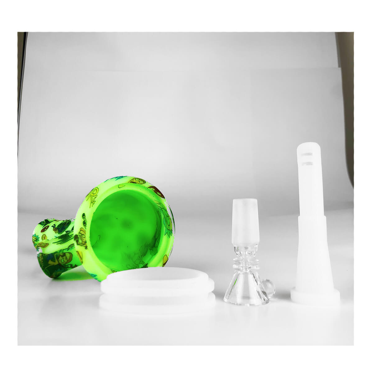 R&M silikonový bong (zelený)