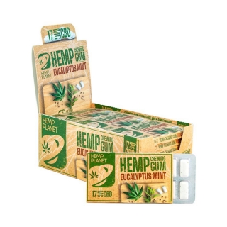 CBD Eucaliptus Mint Konopné žvýkačky (24pcs/display)