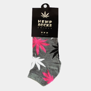 Šedé ponožky Hemp Unisex - krátké 22cm a dlouhé 40cm